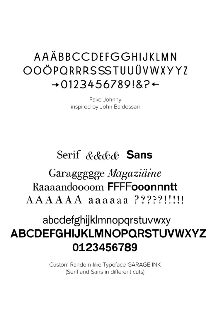 GARAGE Magazine – Custom Typfaces